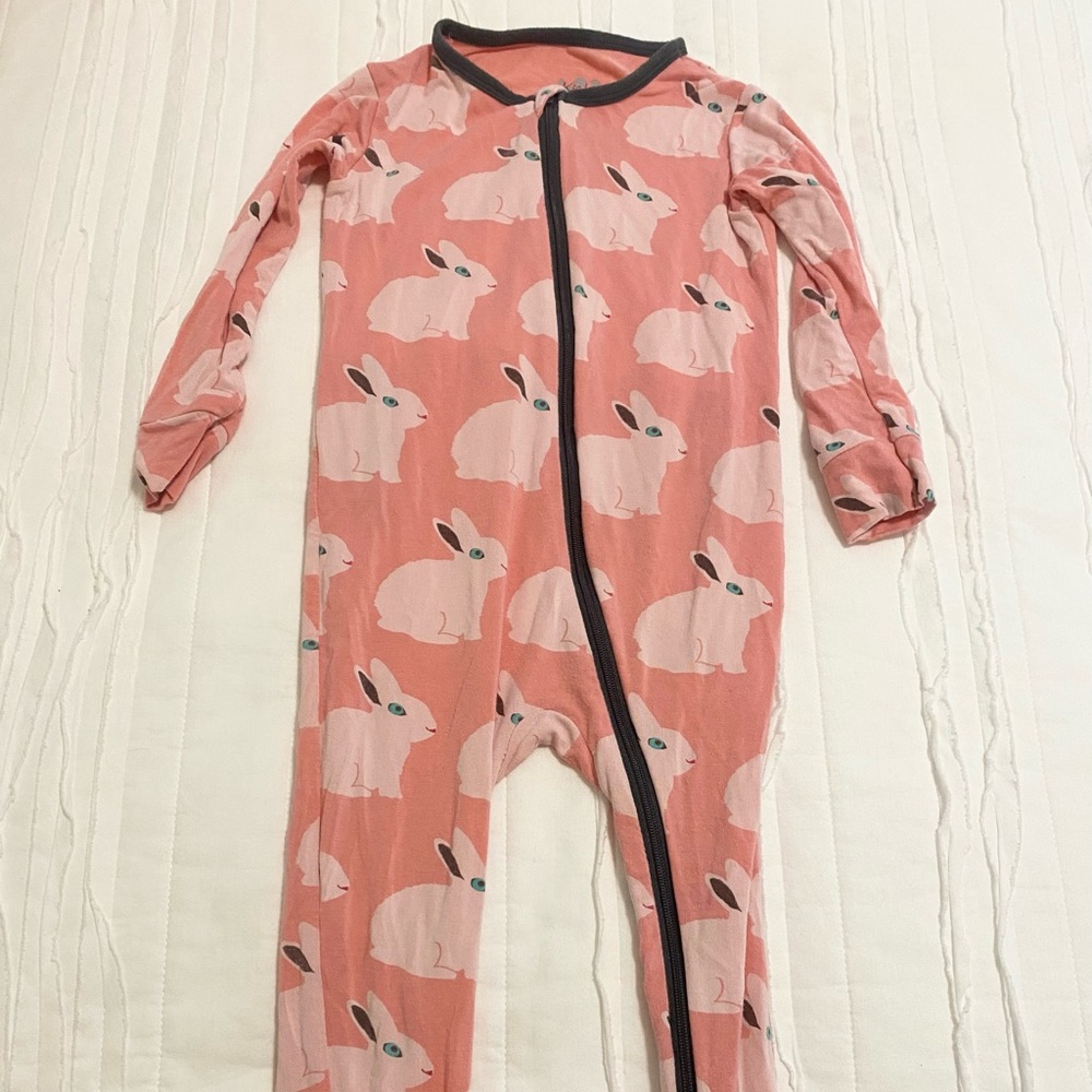 Kickee Pants One Piece Bunny PJ